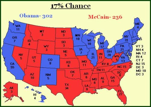 The most of the most likely Obama victory results